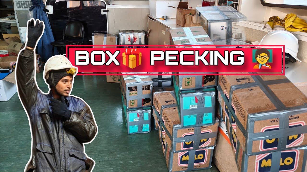 VLOG 64| BOX PECKING 🧑‍🏫 #ship #box #marineservices #sailor #seamanstory #viral 