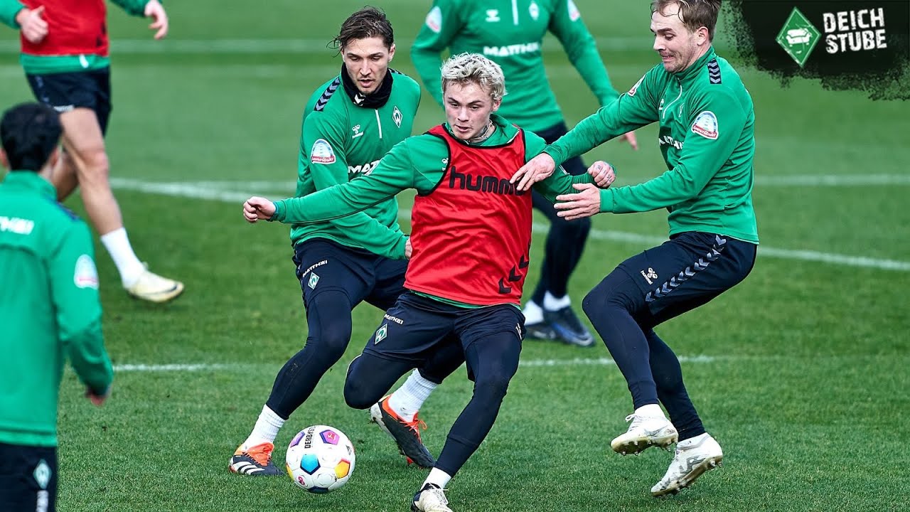 Mit einigen Rückkehrern und einem Weiser-Eigentor: Die Highlights vom Werder Bremen-Training!