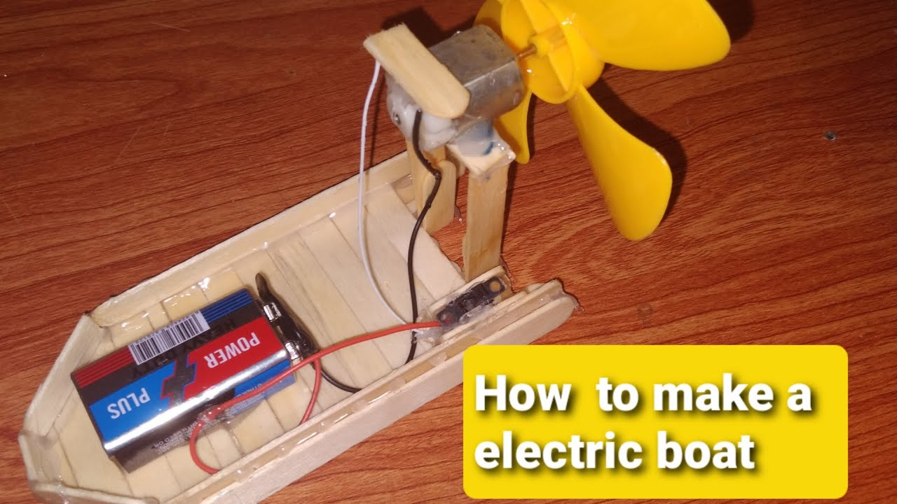 How to make a boat with DC motor