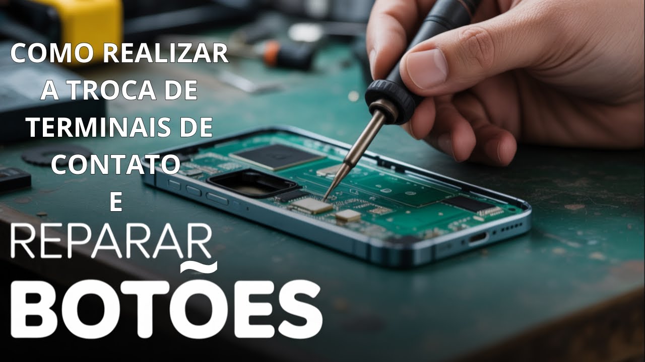 SMARTPHONE SEM FUNCIONAR OS BOT&Otilde;ES? VEJA COMO FIZ A TROCA DOS TERMINAIS DE CONTATO PARA REPARAR