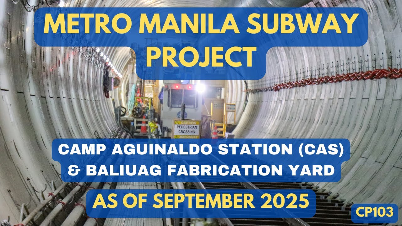 Metro Manila Subway Project - MMSP-CP103 Progress Video as of September 2025
