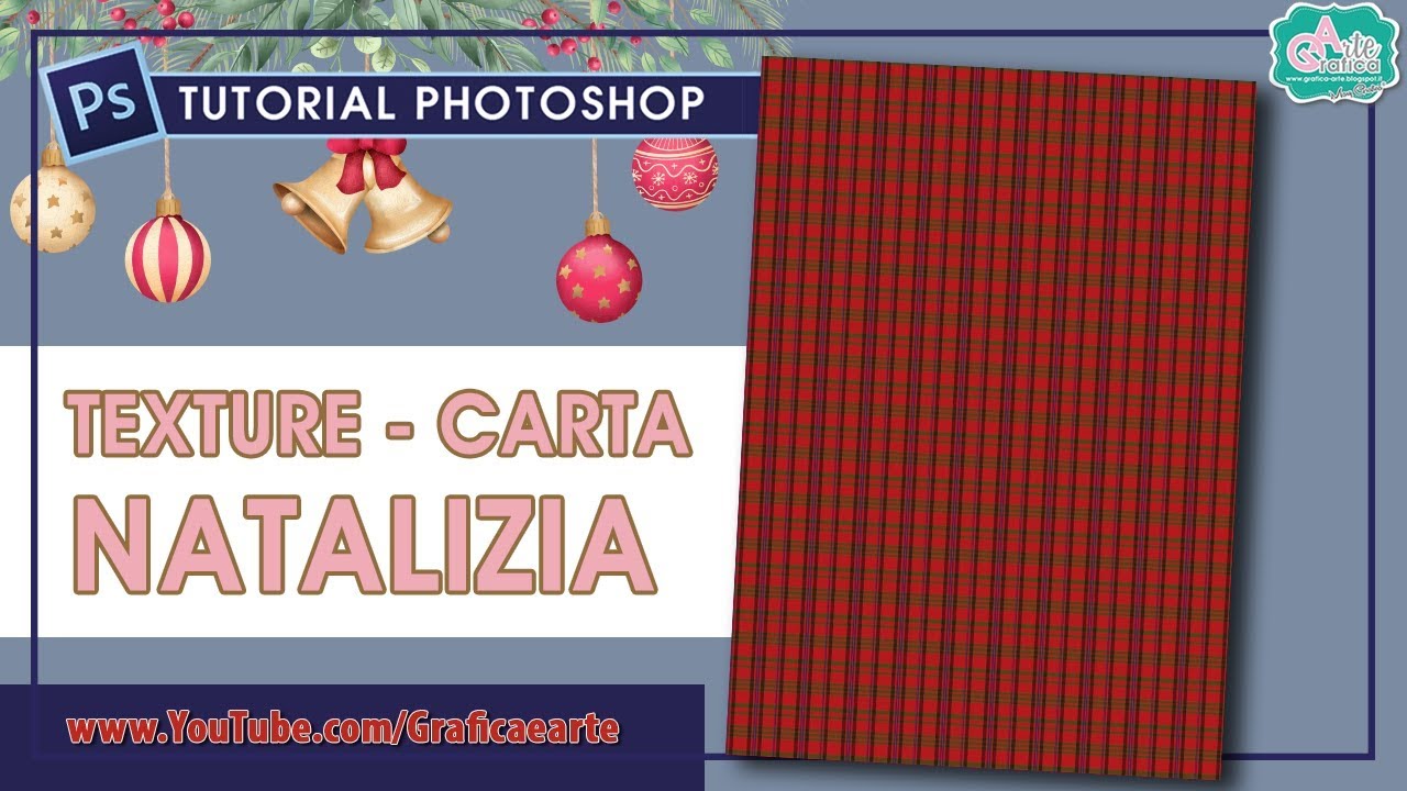 TEXTURE TARTAN - grafica carta di NATALE TUTORIAL - Tut. Photoshop 325