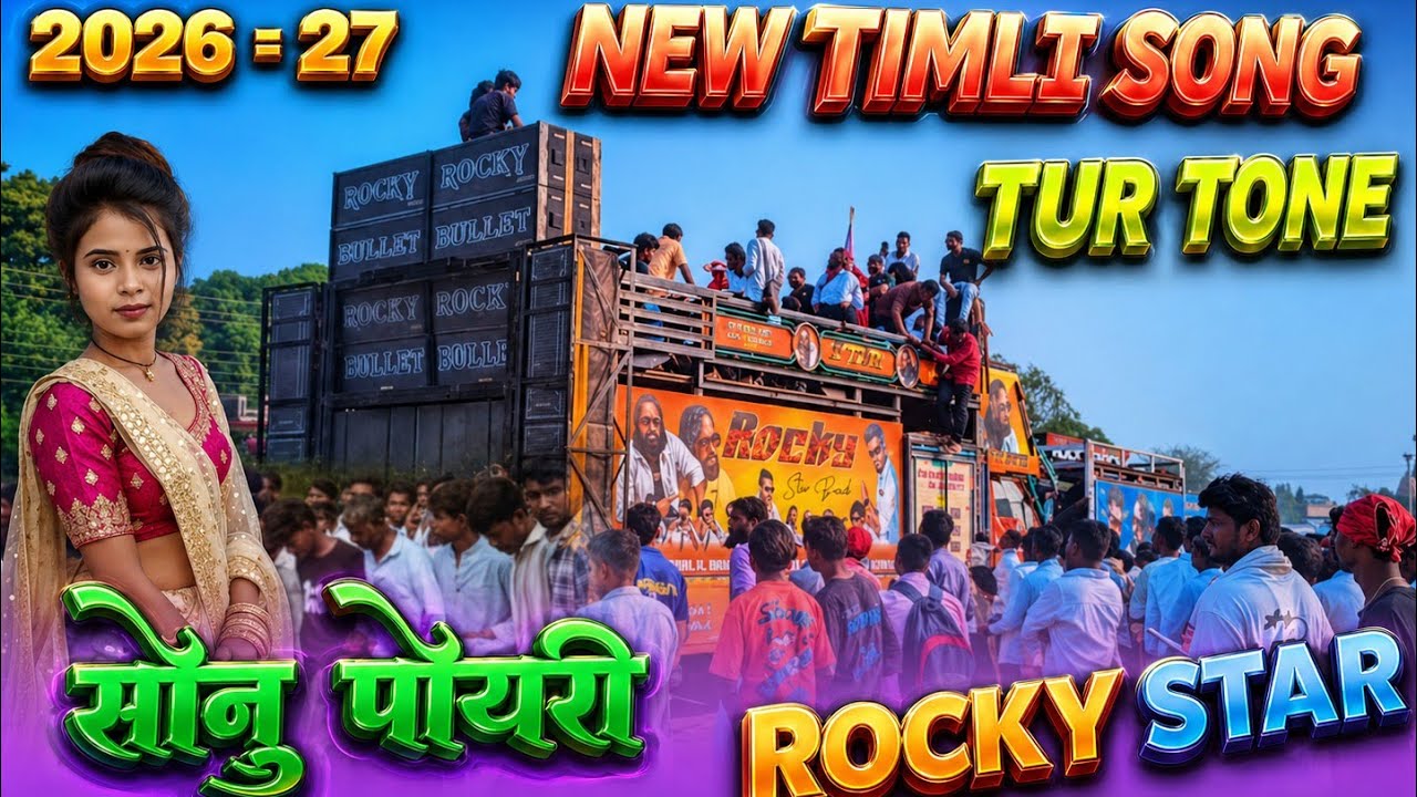 सोनु पोयरी New Timli Song Rocky Star Band Tur Tone Rocky Bullet Adivasi Non-Stop Timli Song 2026  27