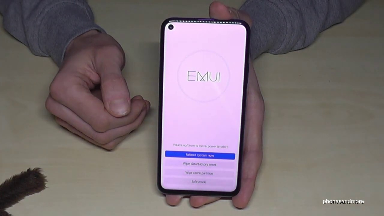 Huawei Nova 5: How to make a factory data reset (hardreset) with the buttons?