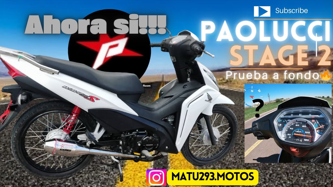 ESCAPE PAOLUCCI PARA LA WAVE S// PROBANDO SI CAMBIO EN VELOCIDAD FINAL