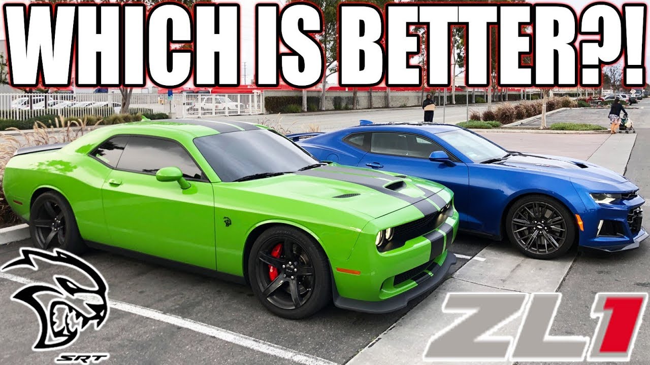 DODGE HELLCAT VS CAMARO ZL1!! WHICH ONE IS BETTER?! HERE'S MY THOUGHTS..