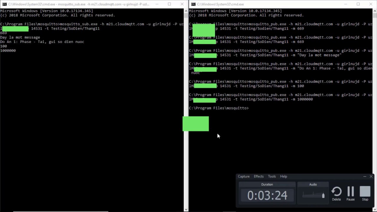 Do An 1: Week 6 - Mosquitto broker testing
