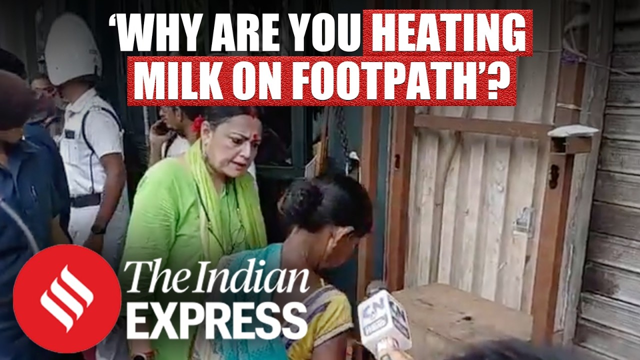 BJP Leader Agnimitra Paul  Confronts Homeless Woman In Kolkata