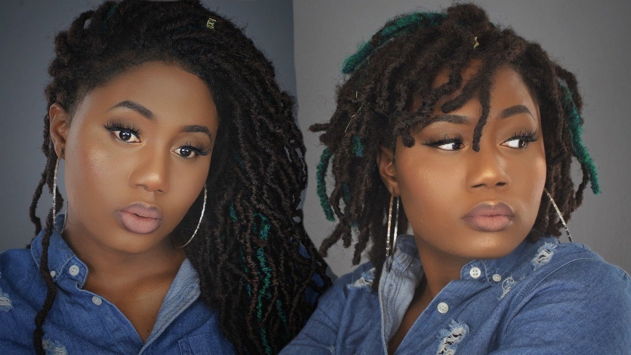 Bobbi Boss Nu Locs || How to Cut Crochet Faux Locs into Bob