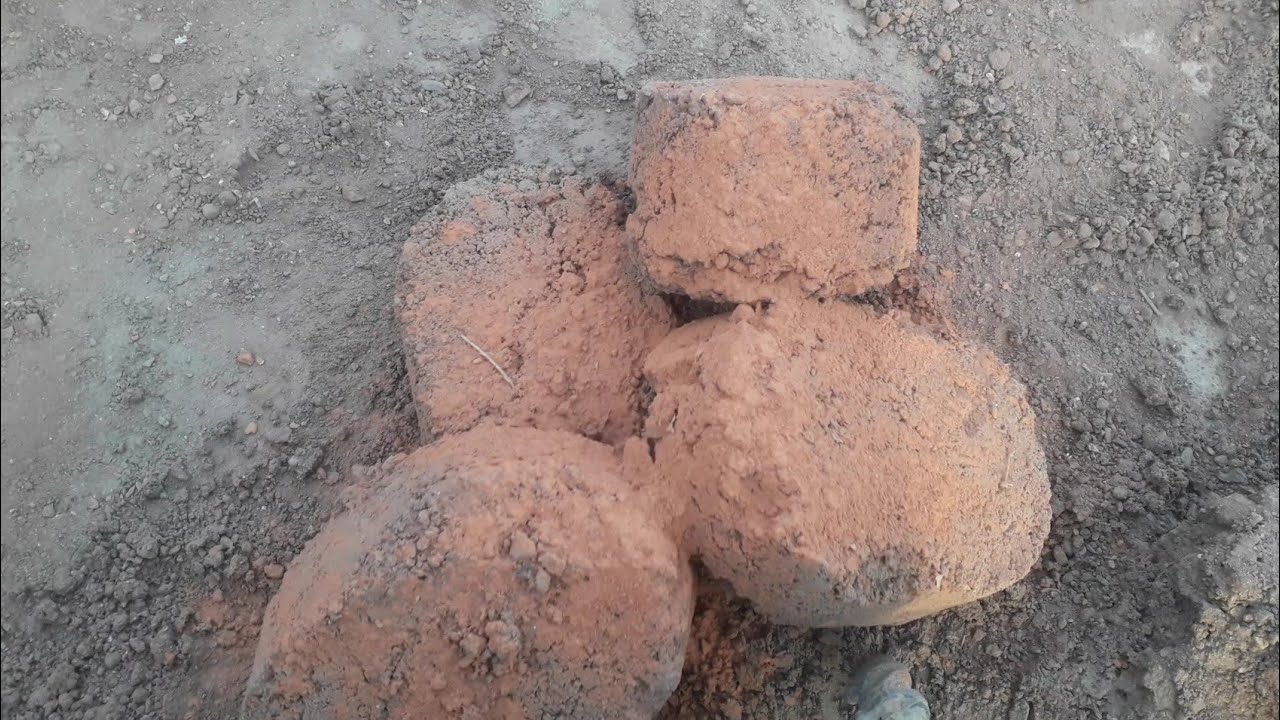 New video📸Red bricks pouring with red  paste floor crumbling+bucket crumbling 💤🔥💦