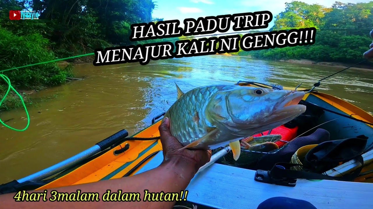 (PART 1) 4 HARI 3 MALAM AKU DI SUNGAI MENAJUR IKAN BAUNG!!! INFLATABLE BOAT MALAYSIA  VLOG (008)