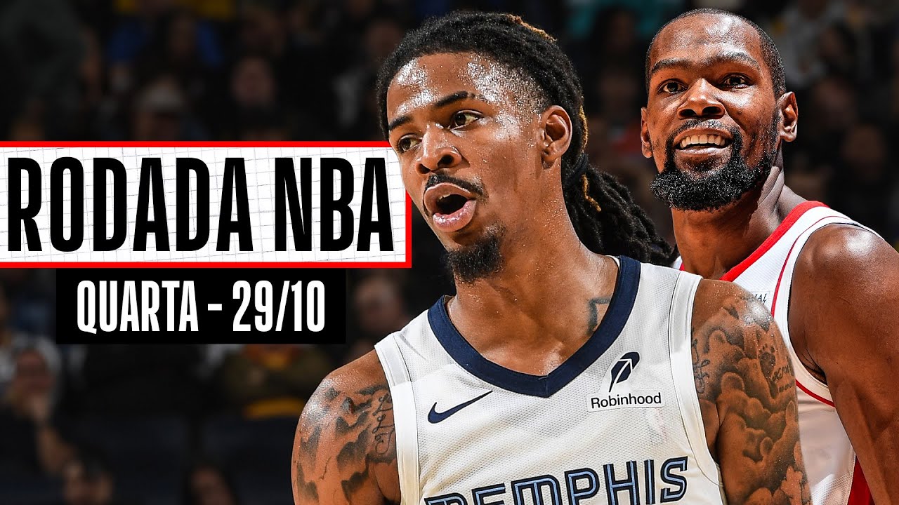 JA MORANT faz GAME-WINNER em duelo contra BOOKER; DURANT brilha pelos ROCKETS - Rodada NBA 29/10