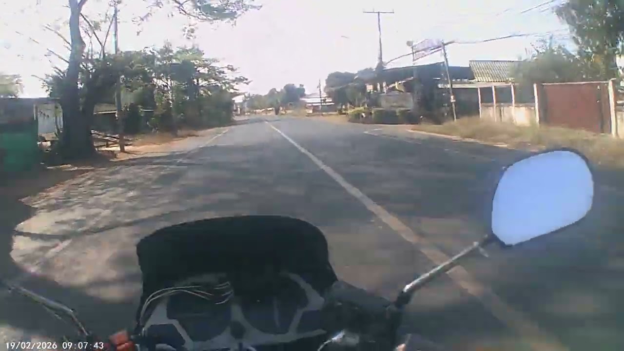 ขี่ yamaha VR 150ไปที่เกิดอุบัติเหตุ บ้านตระกูลชัย ถนนขุนหาญ-สำโรงเกียรติ