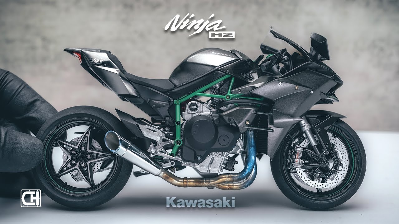 Tamiya 1/12 Kawasaki Ninja H2R Scale Model Full Building
