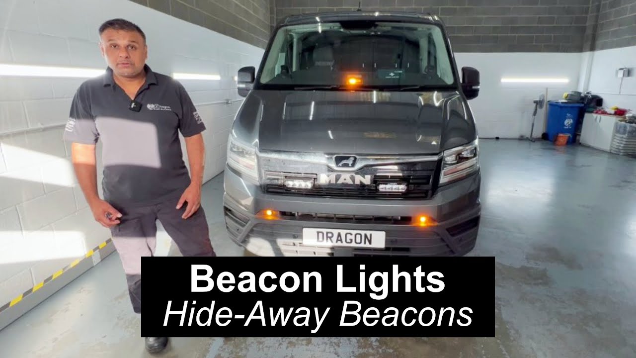 Beacon Lights – Hide Away Beacons | Flush Mounted Front | Rear Hidden in Cluster | Dragon Car Alarms