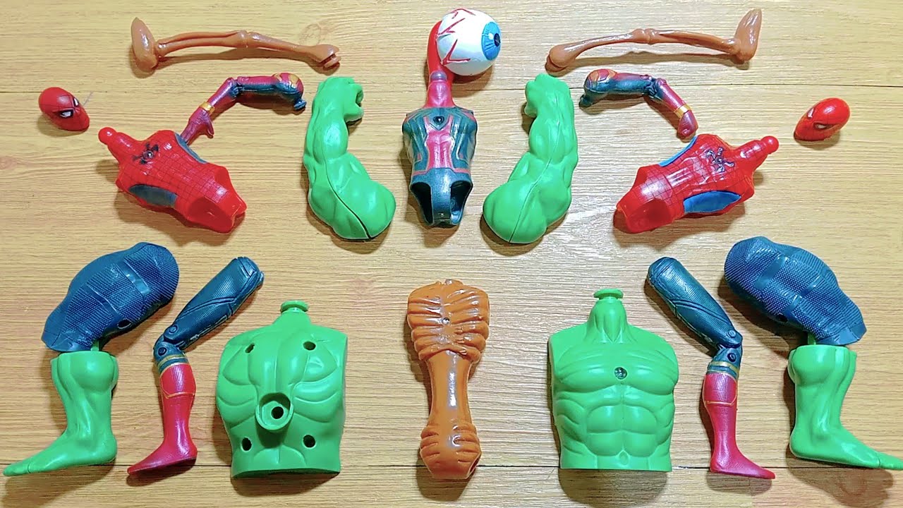 Asssemble Superhero Toys // Hulk Sirenhead And Spiderman// Avengers 