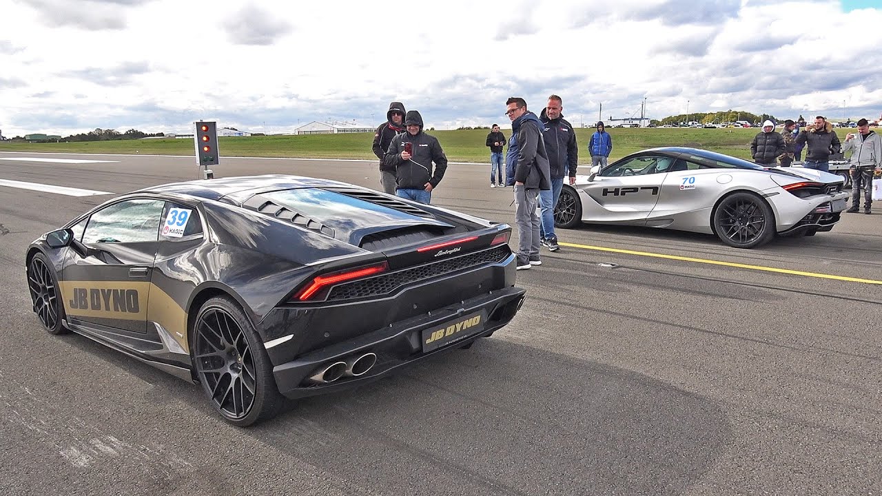 Lamborghini Huracán LP640 JB Dyno vs McLaren 720S vs Nissan GT-R R35 vs Toyota GR Supra
