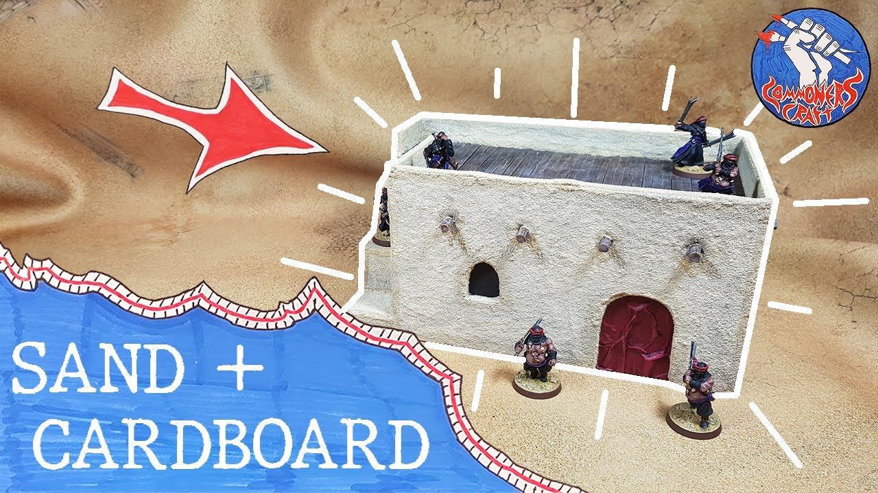 How to craft a Desert Building for D&D and Wargaming | Cheap and Easy