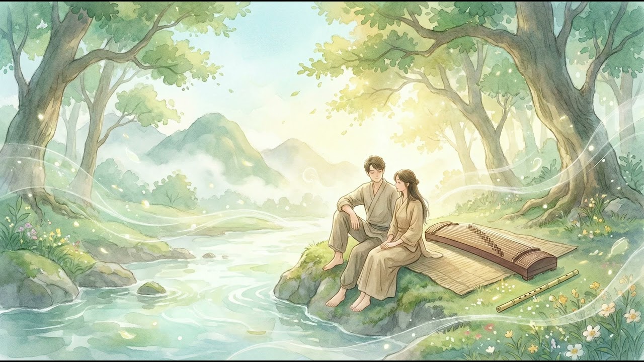 เพลง สายธารและสองเรา | คำร้องทำนอง : ปู่อินย่าเกศ | RelaxingMusic