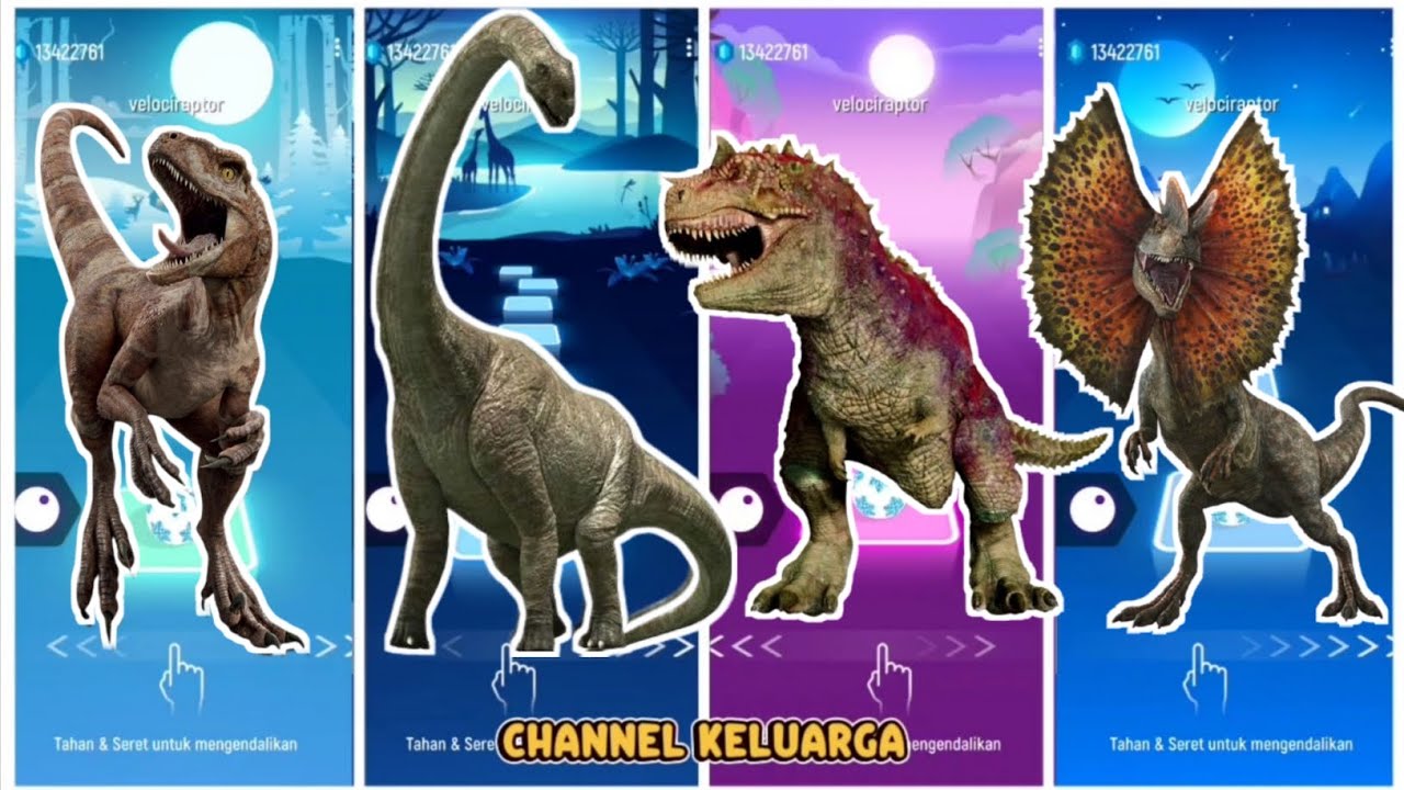 Jurassic world velociraptor vs stegosaurus vs tyrannosaurus vs dilophosaurus 
