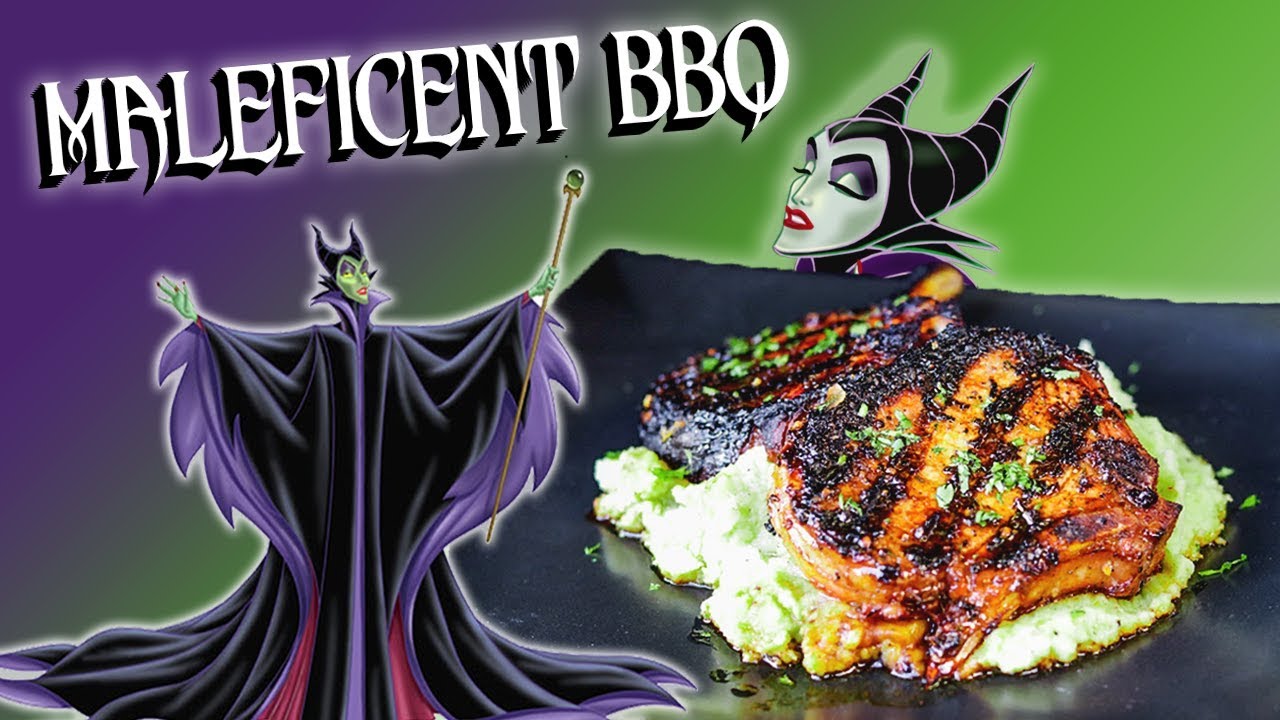 MALEFICENT BBQ RECIPE !!....Spicy grilled pork chops & Green fire mash