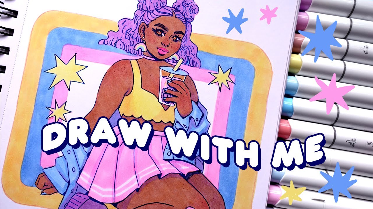 OHUHU PASTEL MARKERS ✶ DRAW WITH ME