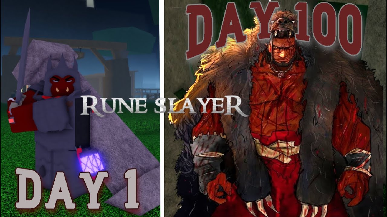 100 NGÀY TÔI (BỊ) HÀNH QUÁI TRONG RUNE SLAYER (rất Skibidi)