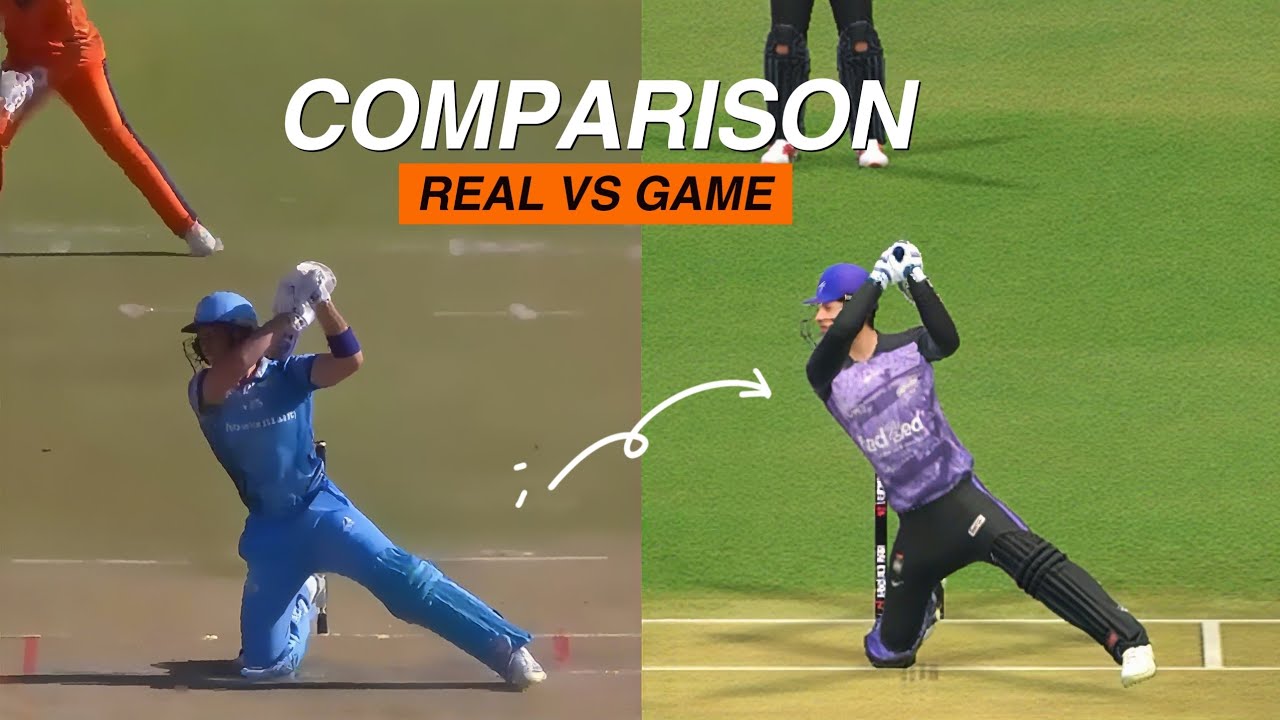 RC24 10+ Platinum Shots Comparison last part  | Real vs Game | realcricket24 | @RealCricket | #rc24 