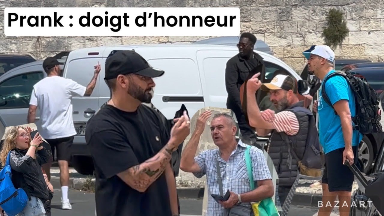 PRANK FAIRE UN DOIGT D HONNEUR AUX GENS ET LES ARROSER