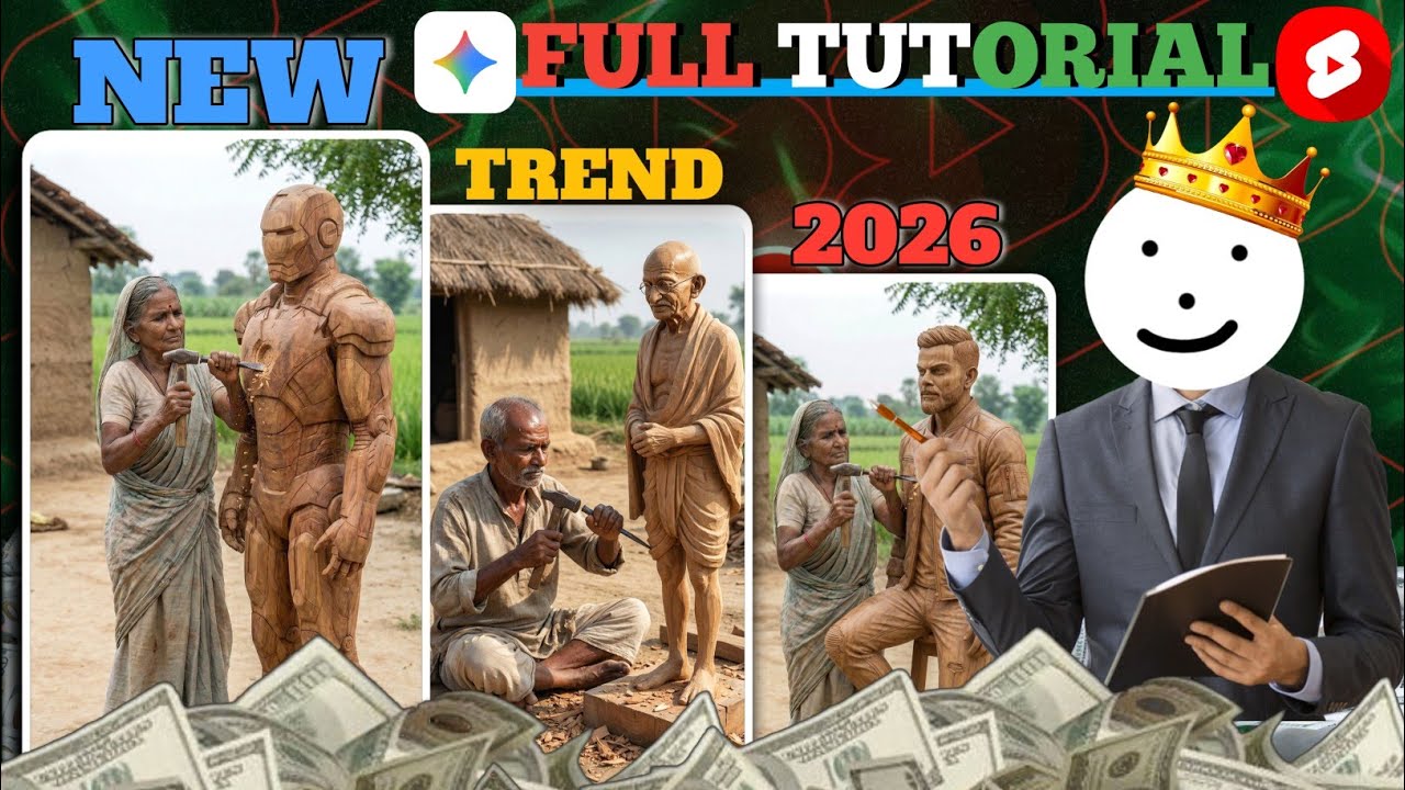 AI Wooden Statue Making Video Kaise Banaye | Full Tutorial | AI Video Kaise Banaye 2026