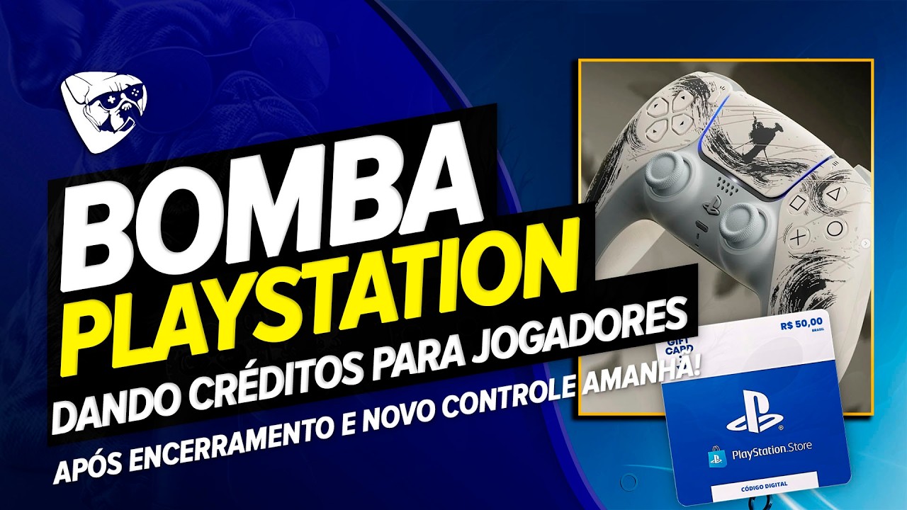 BOMBA! Playstation DANDO CRÉDITOS Após ENCERRAMENTO De JOGO! E LANÇAMENTO De NOVO CONTROLE AMANHÃ