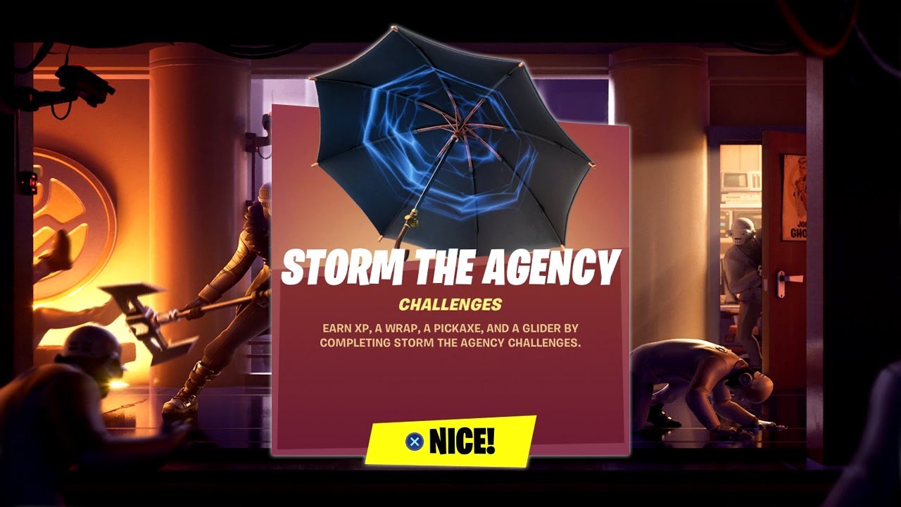 Fortnite Complete 'Storm The Agency' Challenges Guide - Overtime Free Rewards