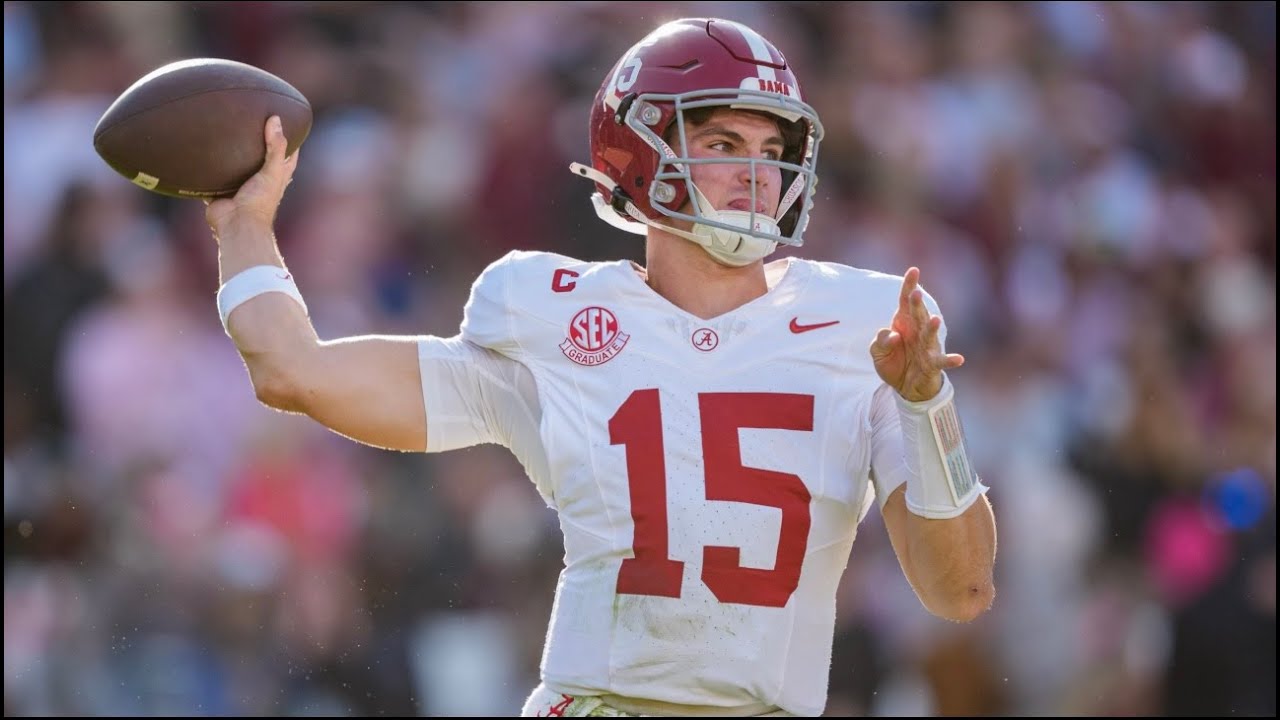 Ty Simpson vs South Carolina (Every Throw and Rush) 2025