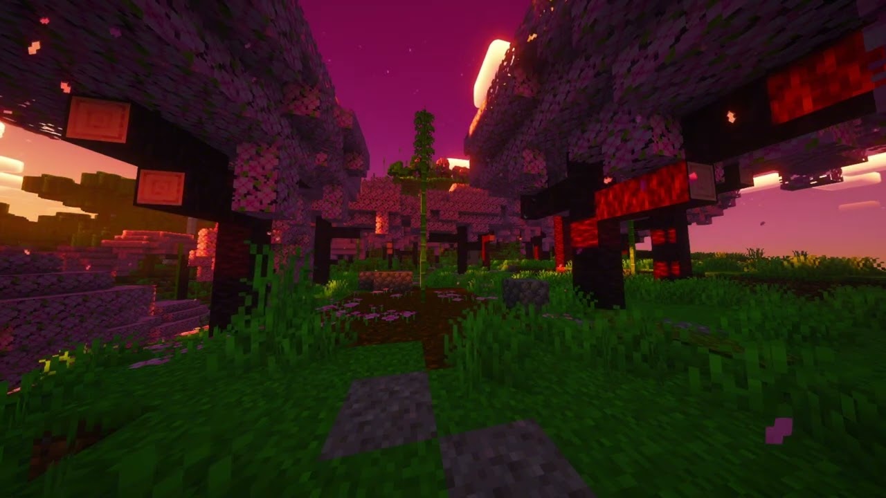 🌸 Soft Petals & Silence | Calm Minecraft Cherry Forest Ambience