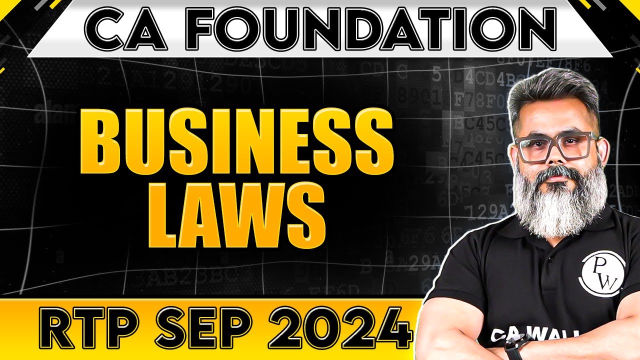 Business Laws RTP Sep 2024 || CA Foundation