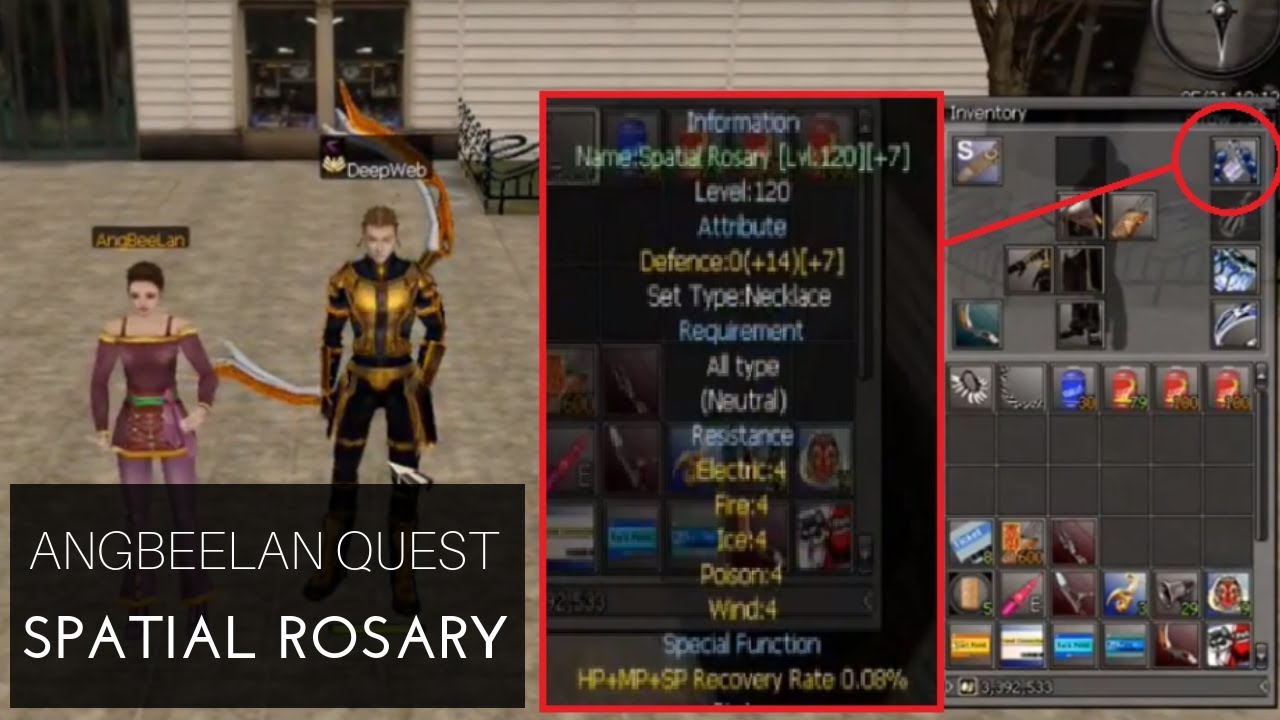 🎮AngBeeLan Quest || Spatial Rosary +7 || LVL 120