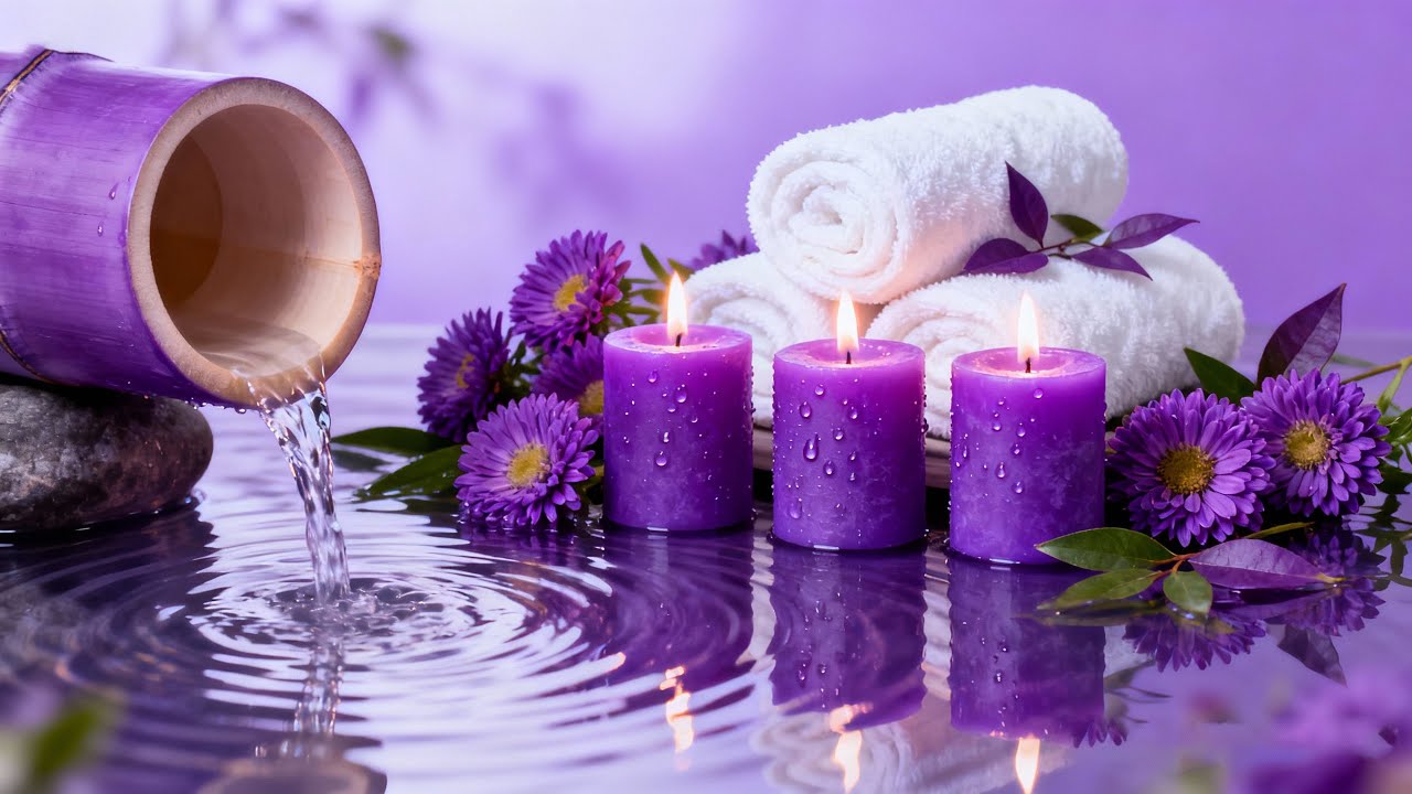 Relaxing Spa Water Flow 💧 Tender Piano Music for Deep Healing and Sleep Meditation