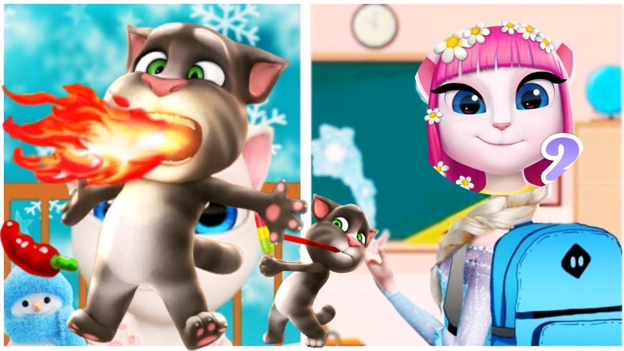 😀 My Talking Angela Vs Tom | Best Funny Video 😀#angela #tom #funny #funnymoments