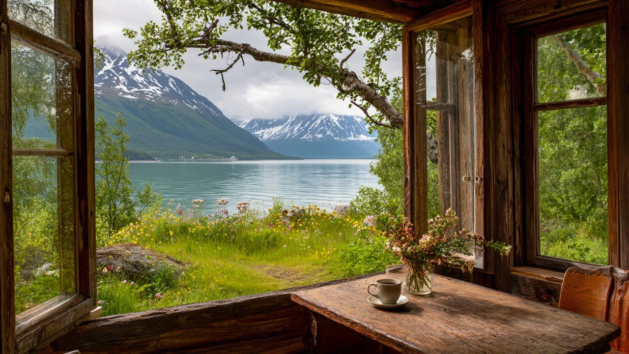 ASRM Space Spring by the Window 🍀 Relax by the window overlooking the lake - Birds chirping,...