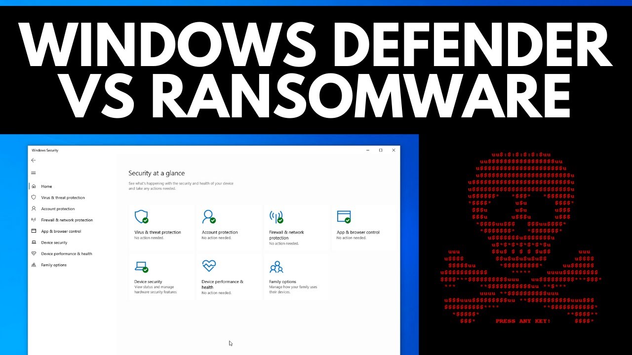 Windows Defender vs Ransomware