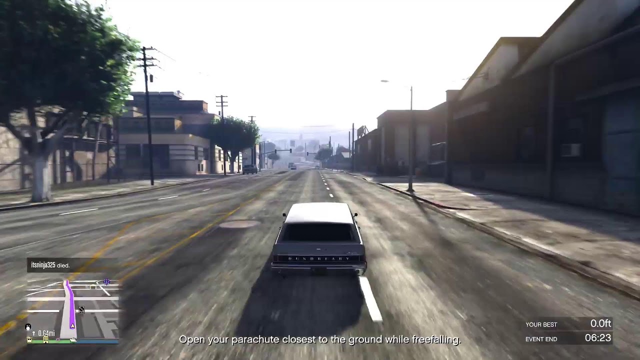GTA V doing randoms stuff for a bit like