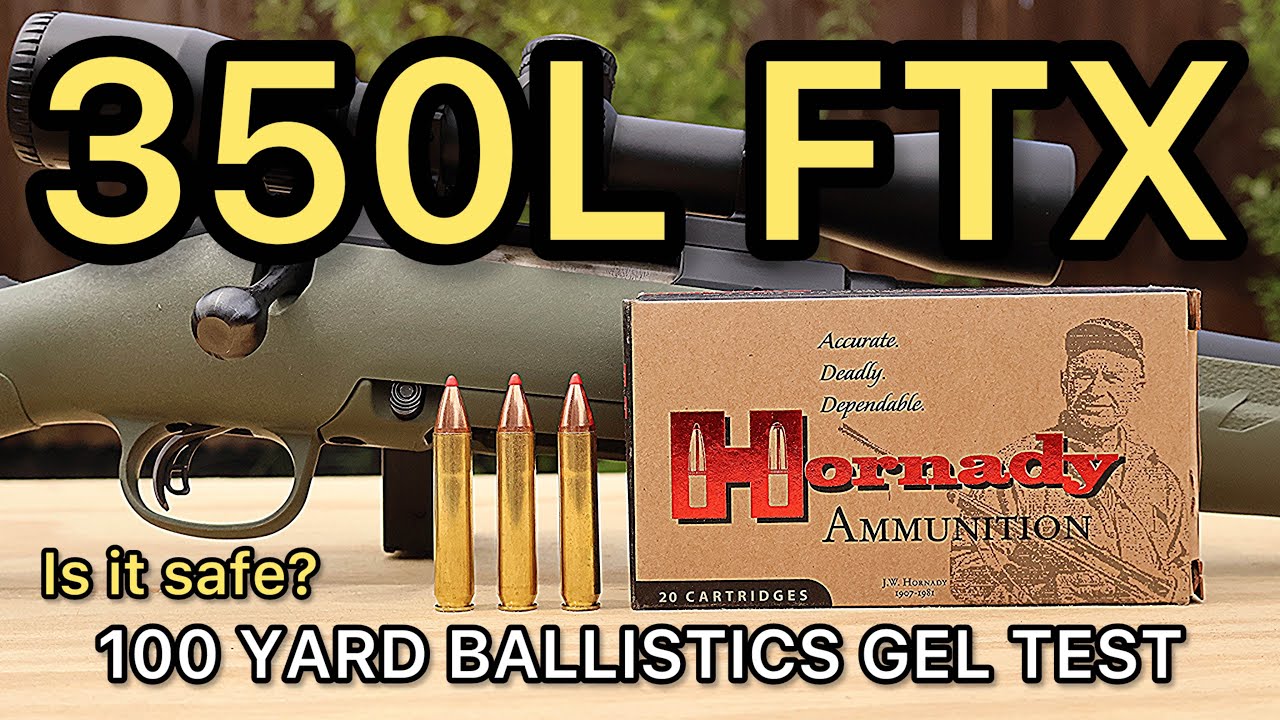 350 Legend Hornady Custom 165gr FTX Ballistics Gel Ammo Test