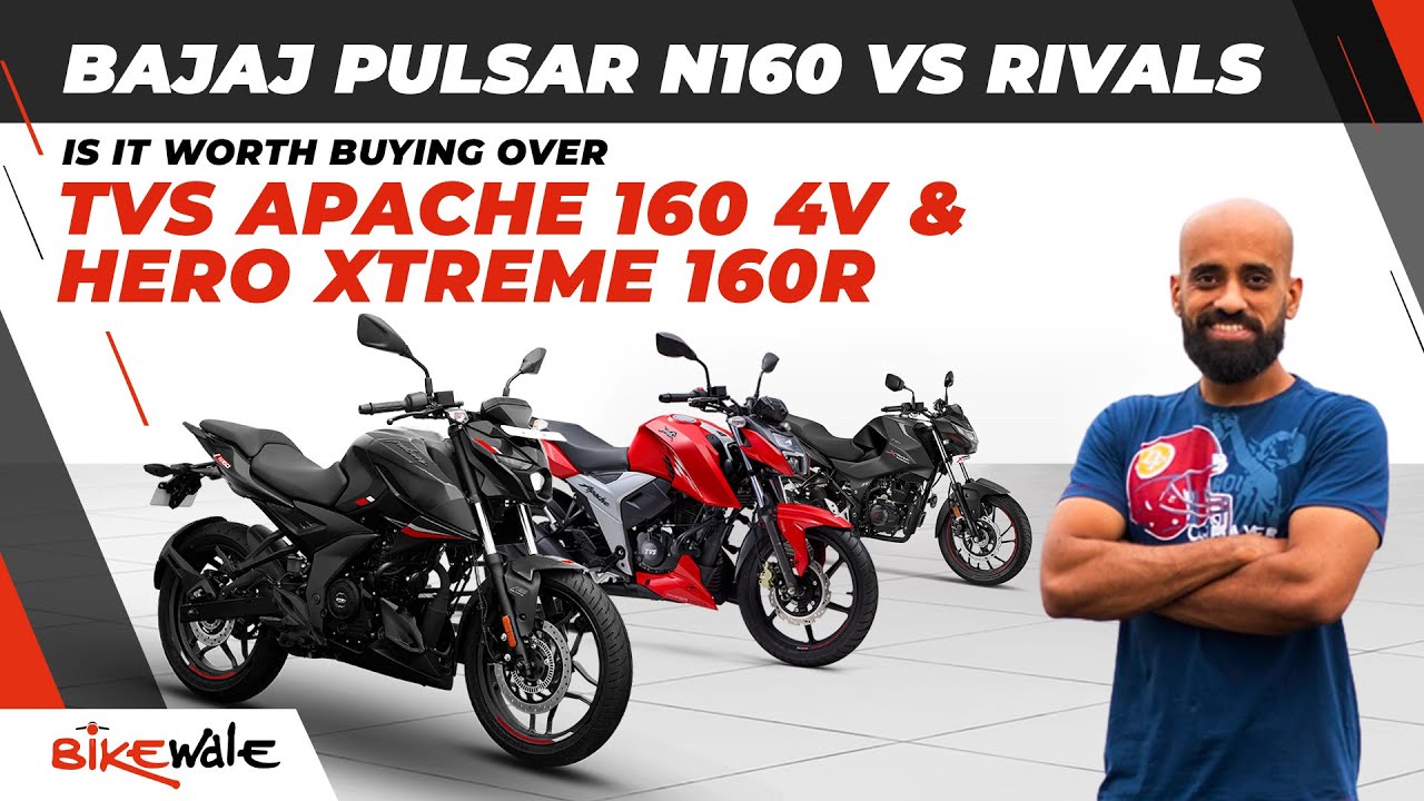 Bajaj Pulsar N160 vs TVS Apache RTR 160 4V vs Hero Xtreme 160R | Price, Features & Specs | BikeWale