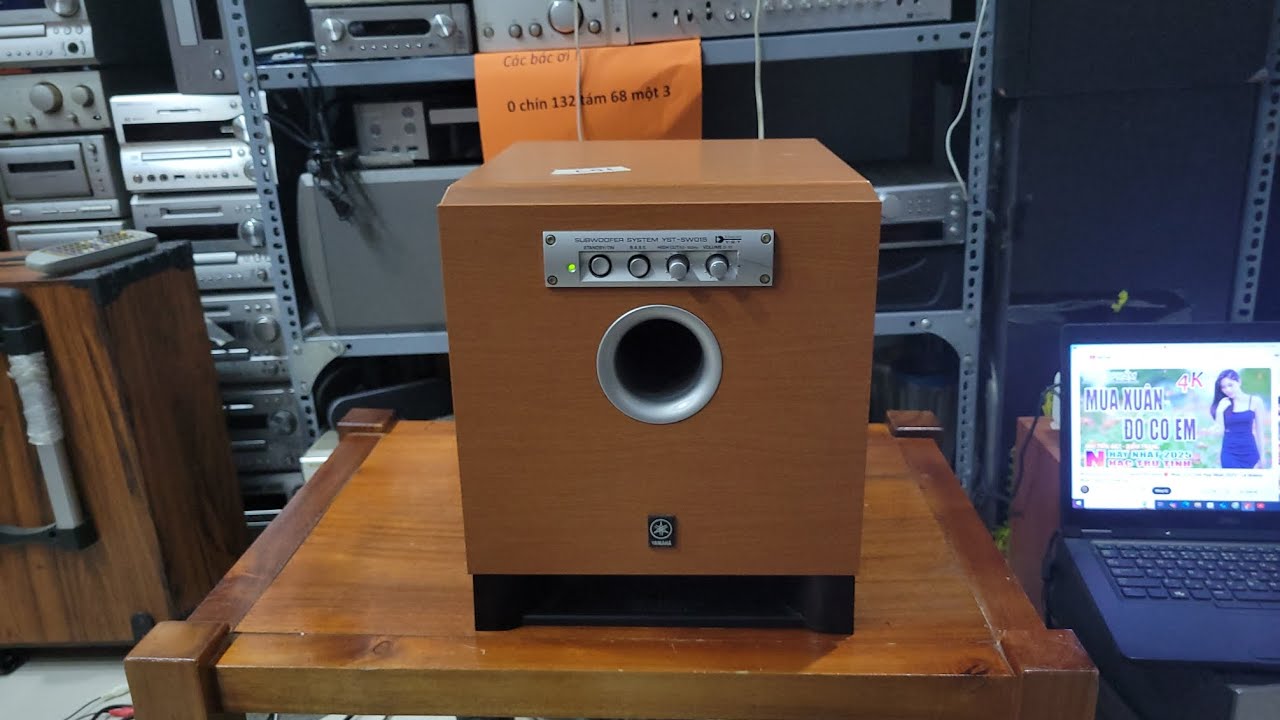 Loa sub yamaha sw 015 sub đ&aacute;nh gầm bass 20cm si&ecirc;u uy lực gi&aacute; b&igrave;nh d&acirc;n lh 0913186813 & 0868943944