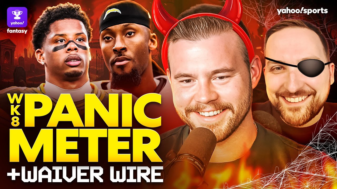 Week 8 Panic Meter🚨: Time to trade or drop THESE RBs and WRs? + Waiver Wire MUST adds for Week 9 📝