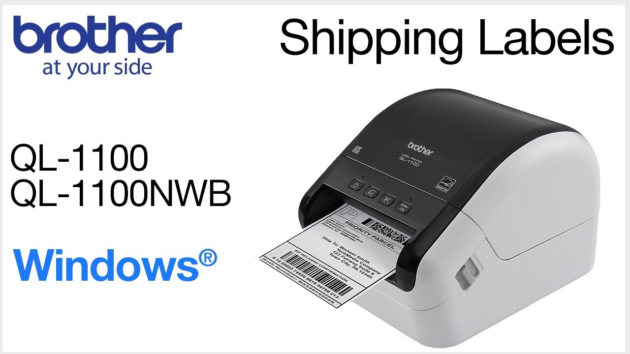 Print Shipping Labels on QL1100 – Windows