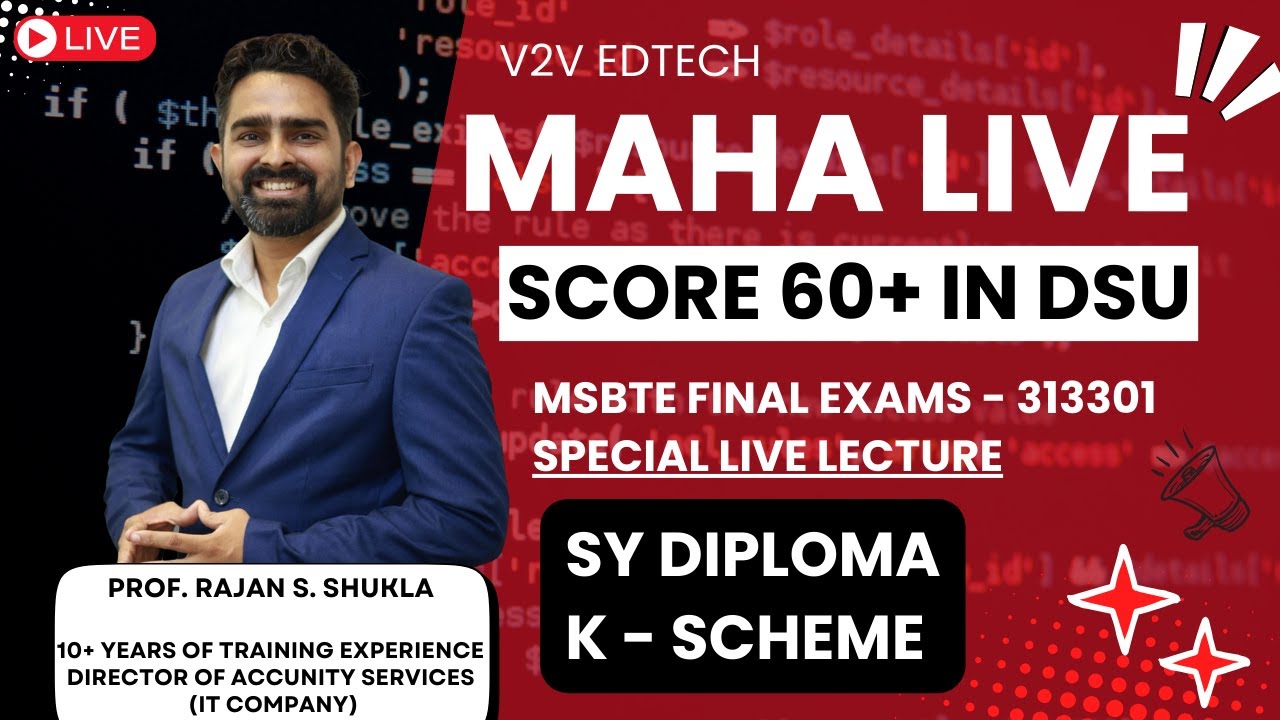 DSU | Special Lecture | SY DIPLOMA | K - Scheme 💻🚀