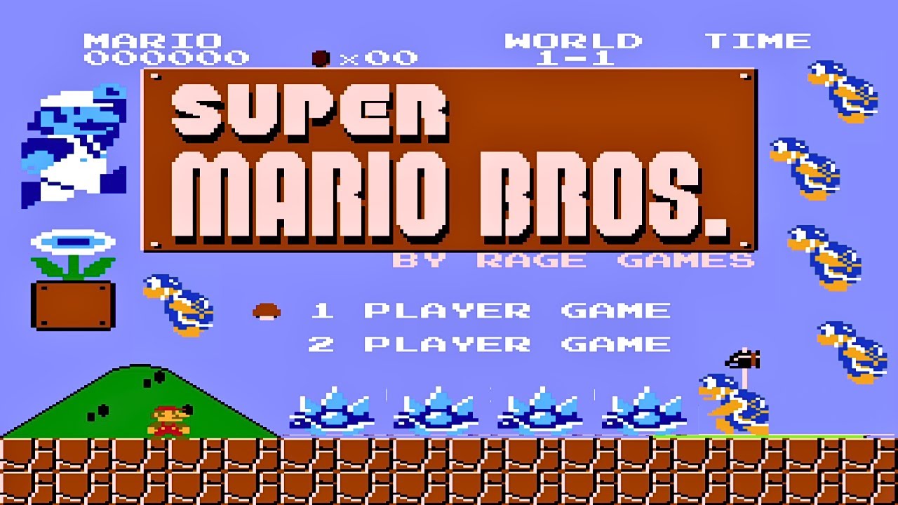 NES Super Mario Bros Gameplay : Adventure Of ICE Mario SMB1 Hack