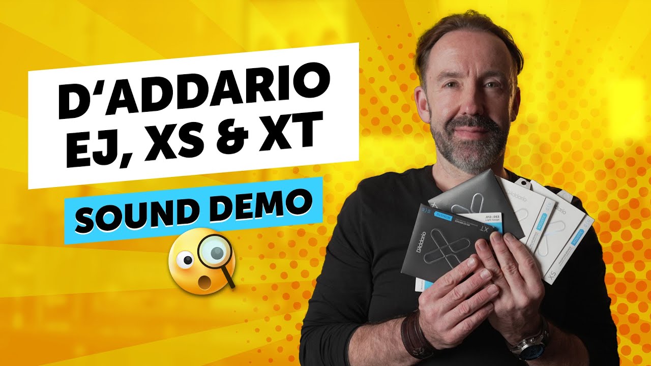 D‘Addario EJ, XS & XT - Bronze 80/20 and Phosphor Bronze Strings - Sound Demo