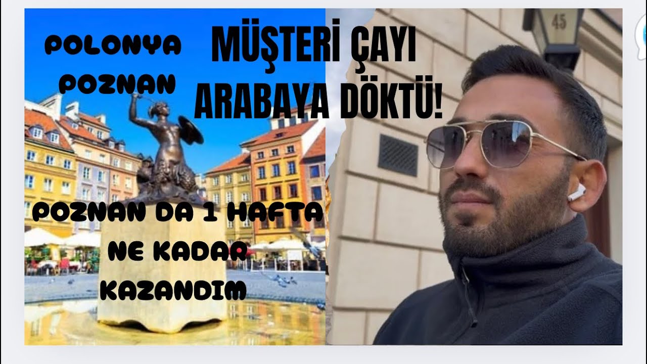Uber’de Çay Döküldü, Para İadesi Aldım! | Mini Varşova Vlog 🇵🇱POLONYA-POZNAN